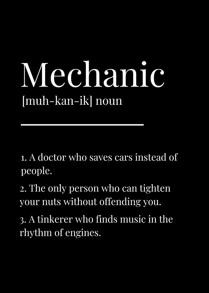 Funny Mechanic Definition
