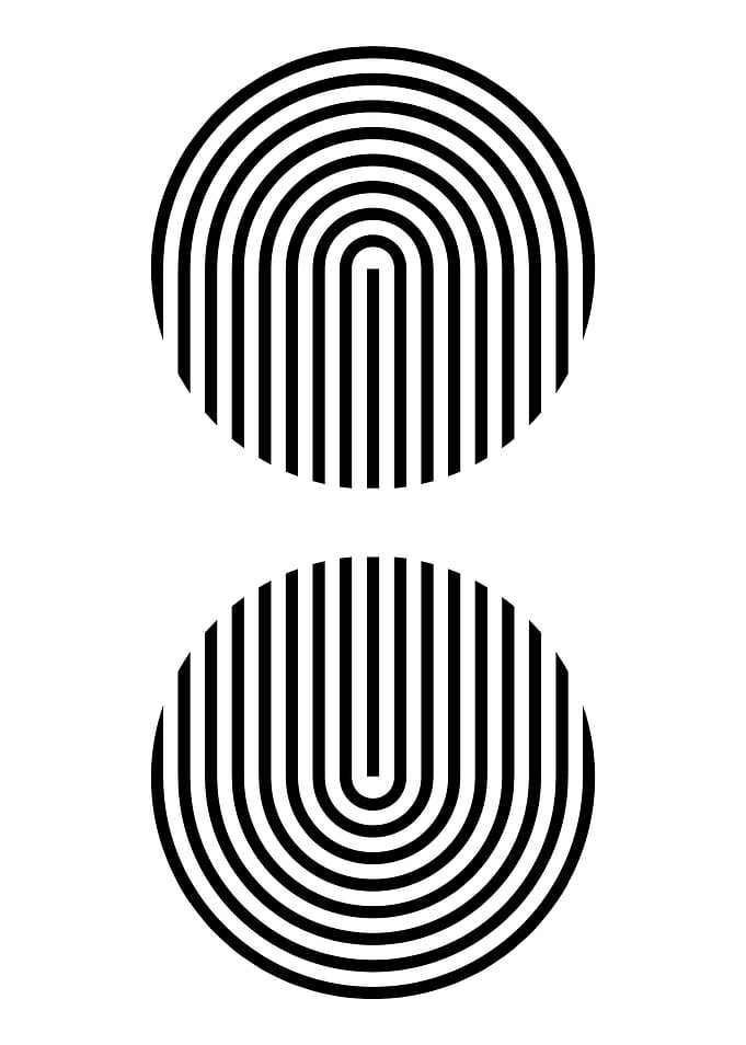 Black and White Geometric Circles