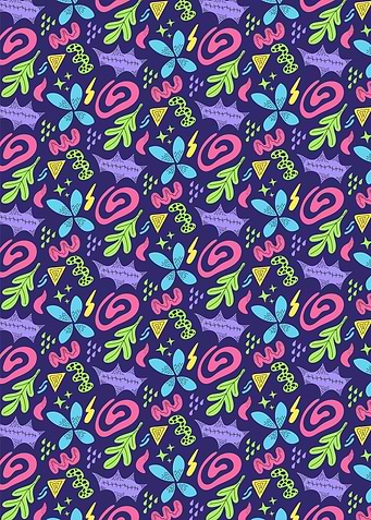 Abstract Doodle Pattern