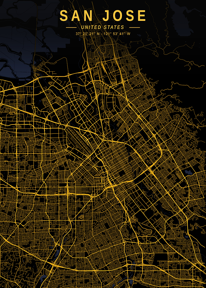 San Jose Golden City Map