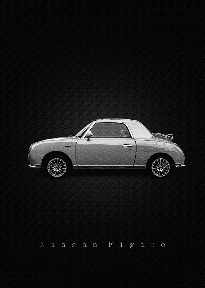 Nissan Figaro Car Print