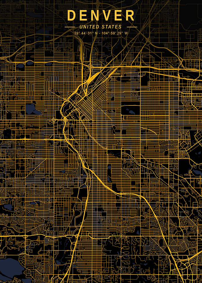 Denver Golden City Map