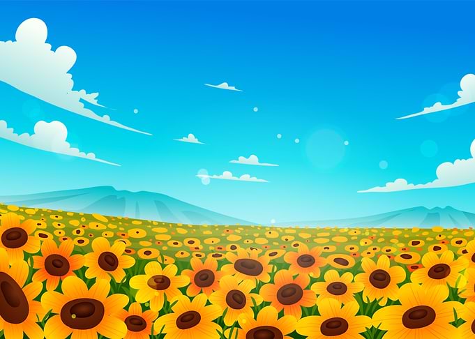 Sunflower Field Landscape