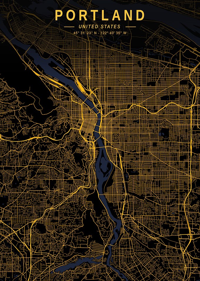 Portland Golden City Map