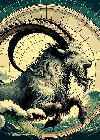 Capricorn Zodiac Illustrat