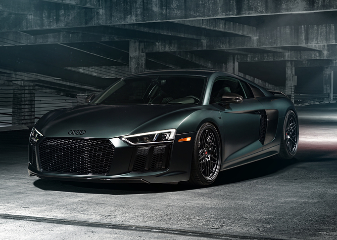 Audi R8 in a Garage