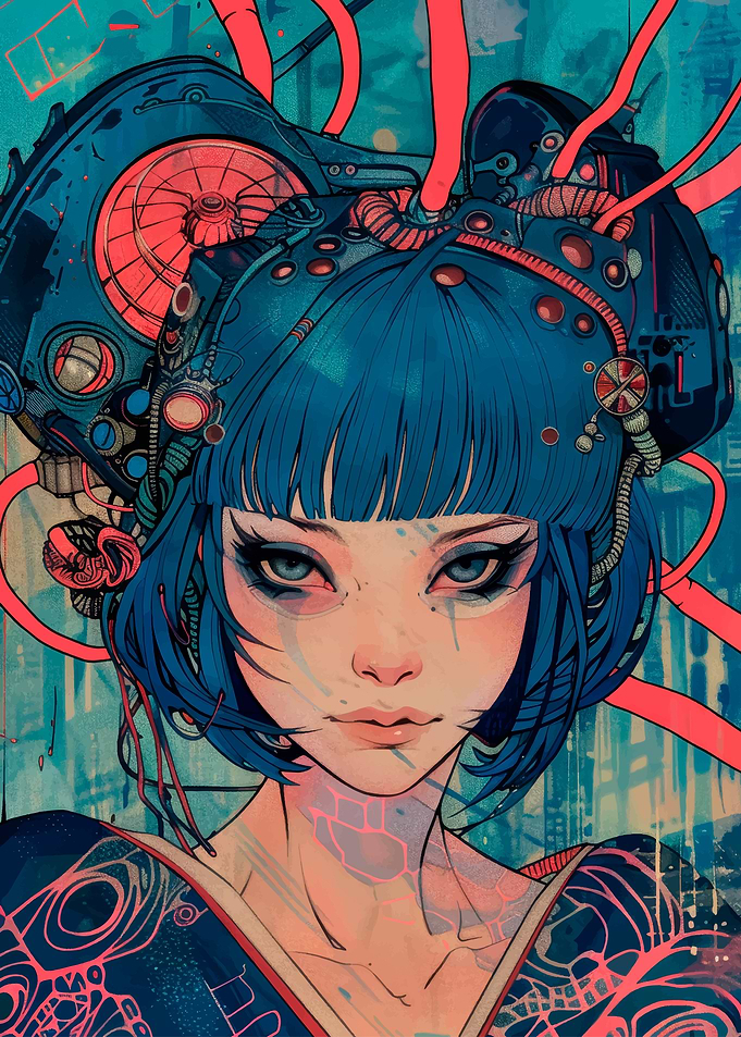 Cyberpunk Geisha