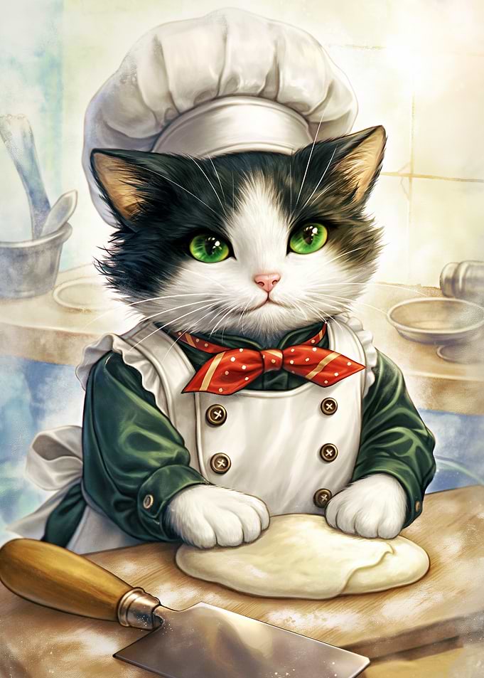 Chef Cat Baking