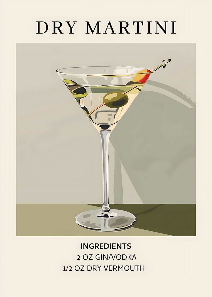 Dry Martini Cocktail