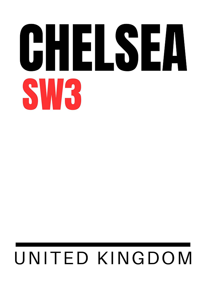 Chelsea SW3 Poster