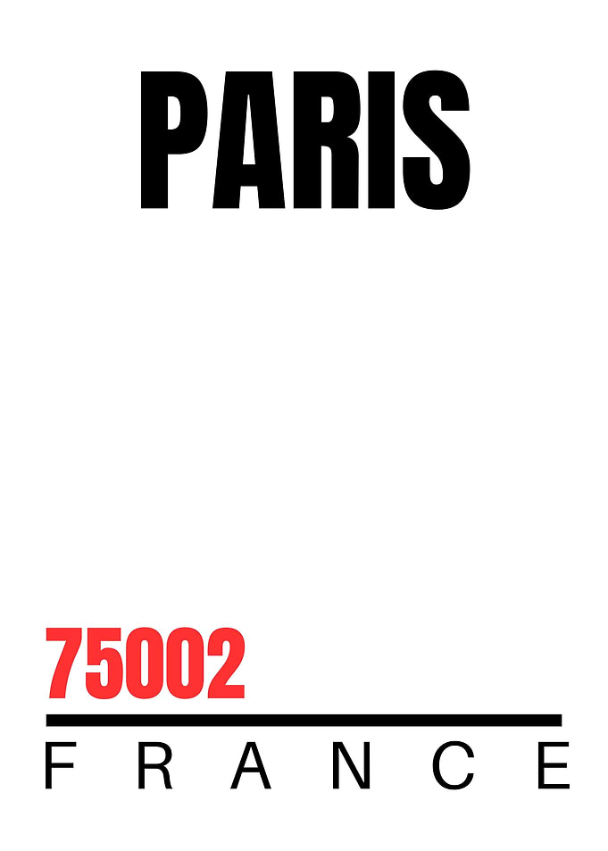 Paris, France Zip Code