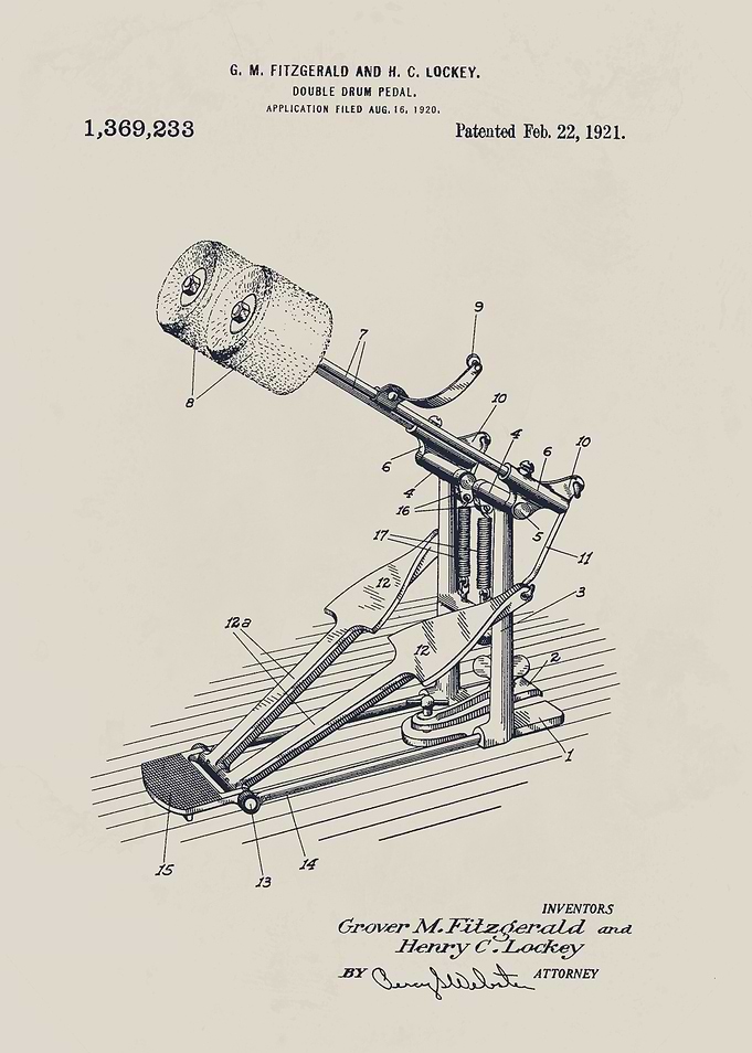 Double Drum Pedal Patent