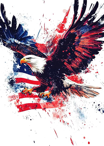 American Eagle Watercolor