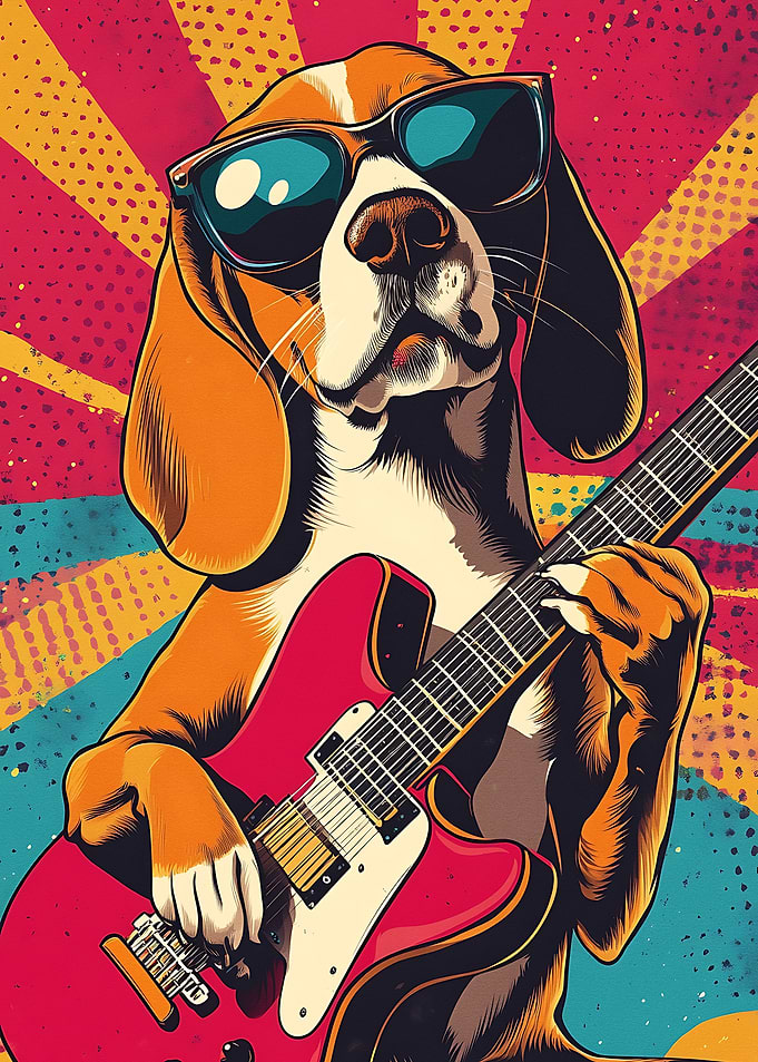 Cool Dog Guitarist