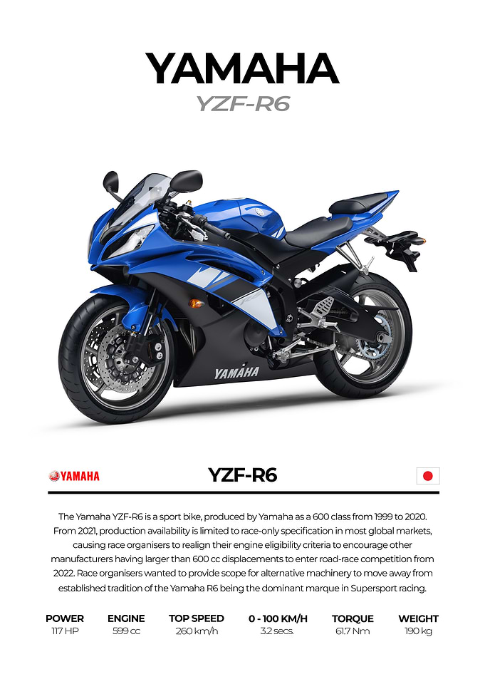 Yamaha YZF-R6 Sport Bike