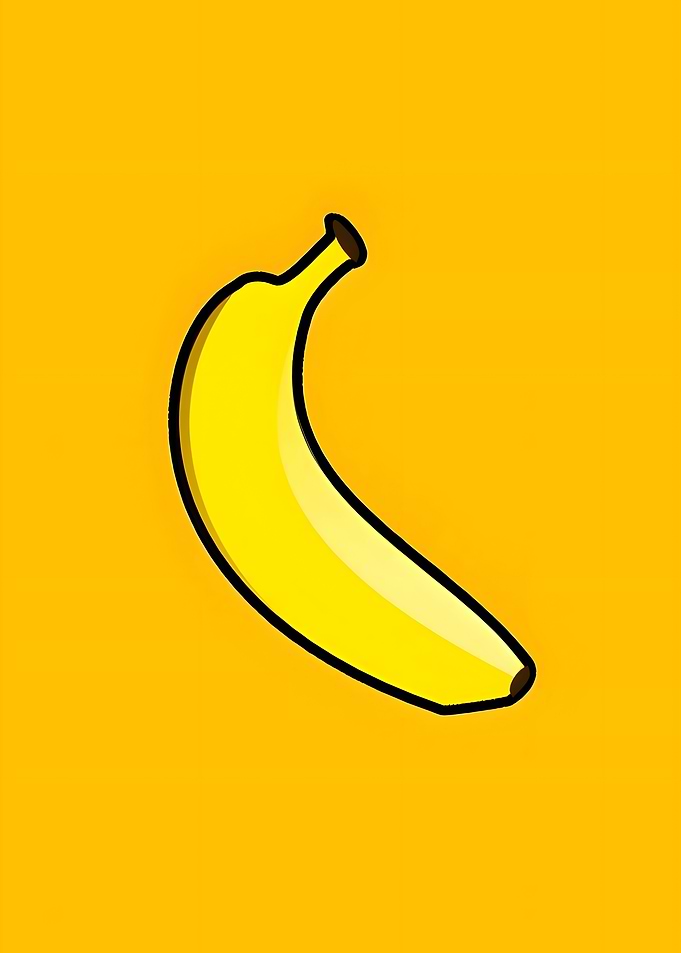 Yellow Banana Illustration