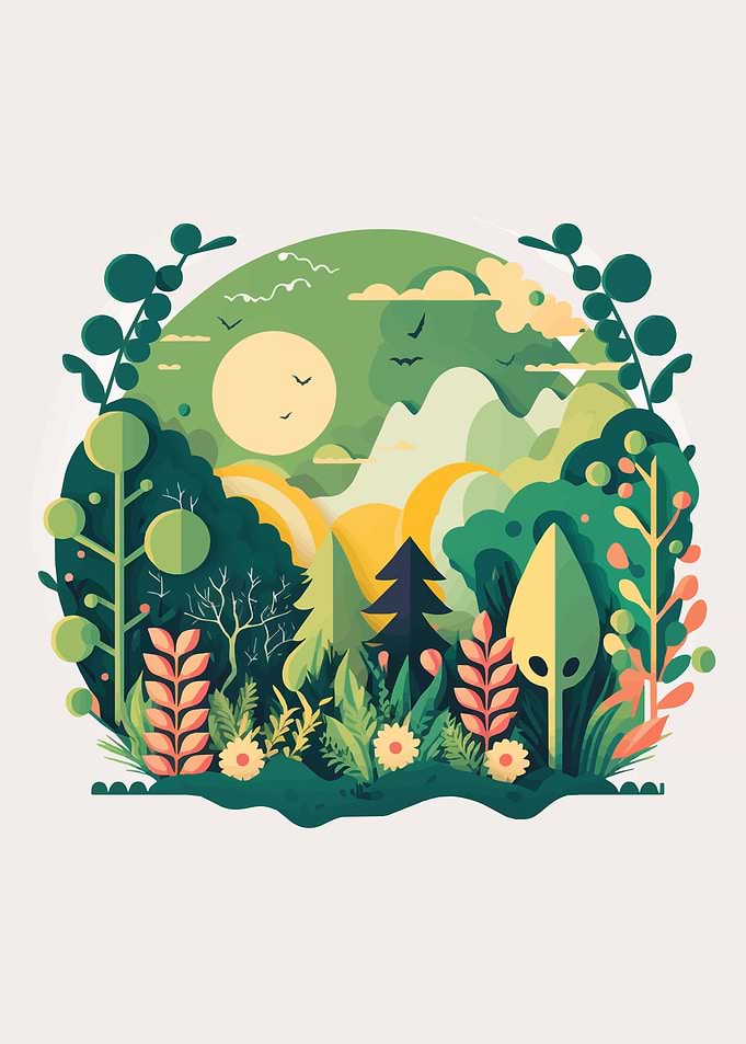 Green Forest Landscape