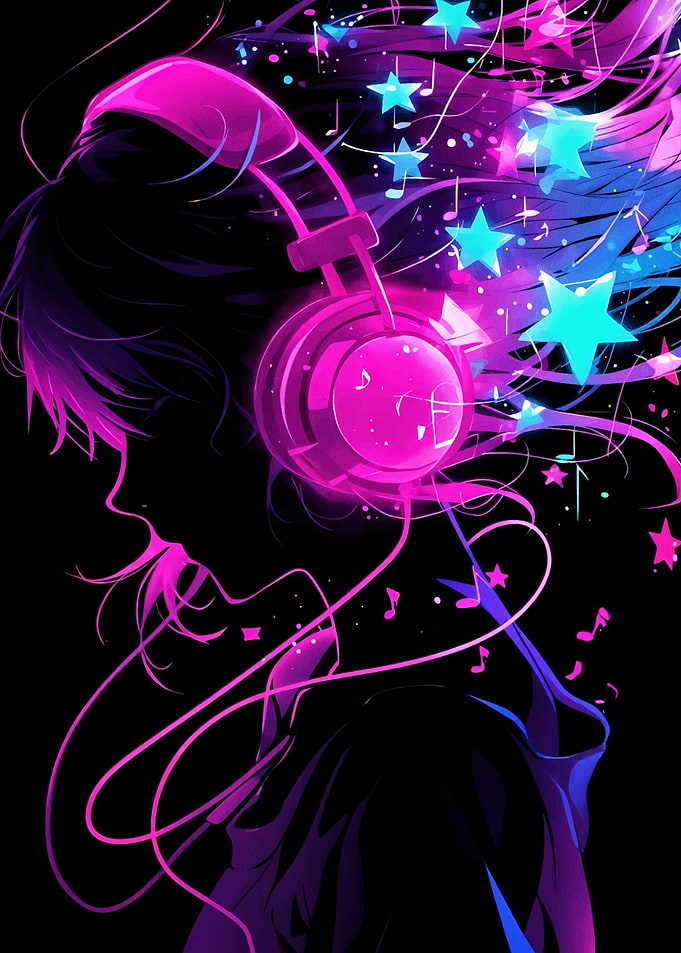 Girl Anime Music Lover