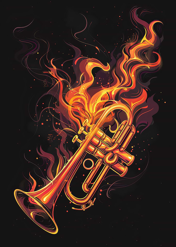 Trumpet in Flames