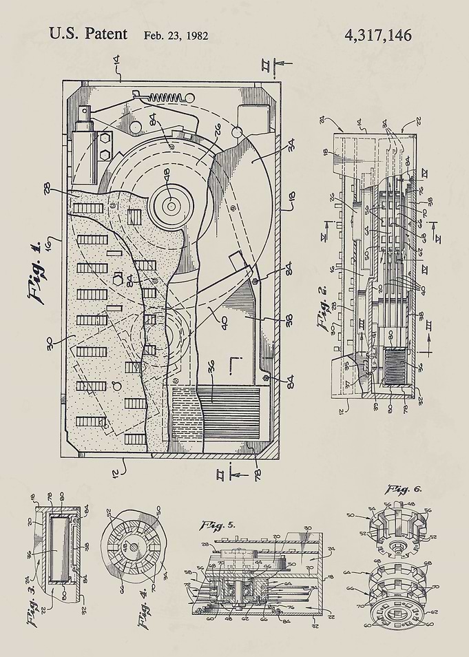 Compact magnetic disk storage system Patent