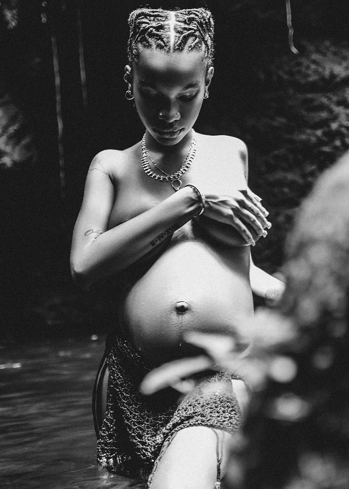 Pregnant Woman in Water
