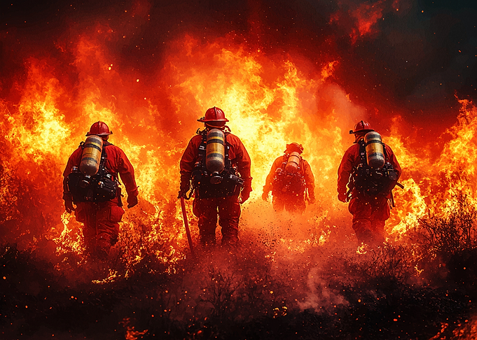 Firefighters in Action