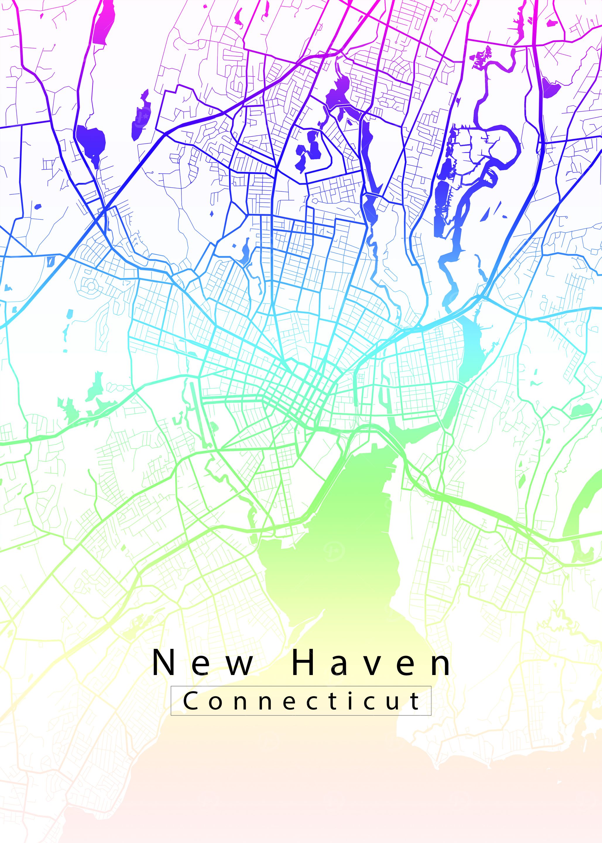New Haven Connecticut City Map