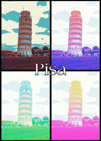 Pisa Tower Collage