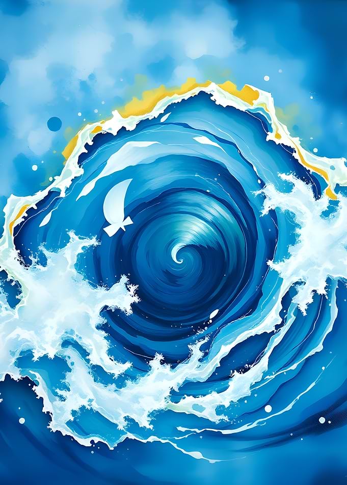 Whirlpool Ocean Wave
