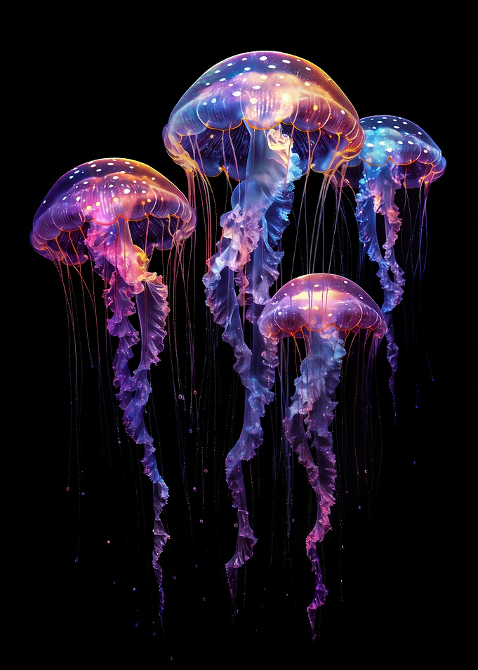 Four Jellyfish