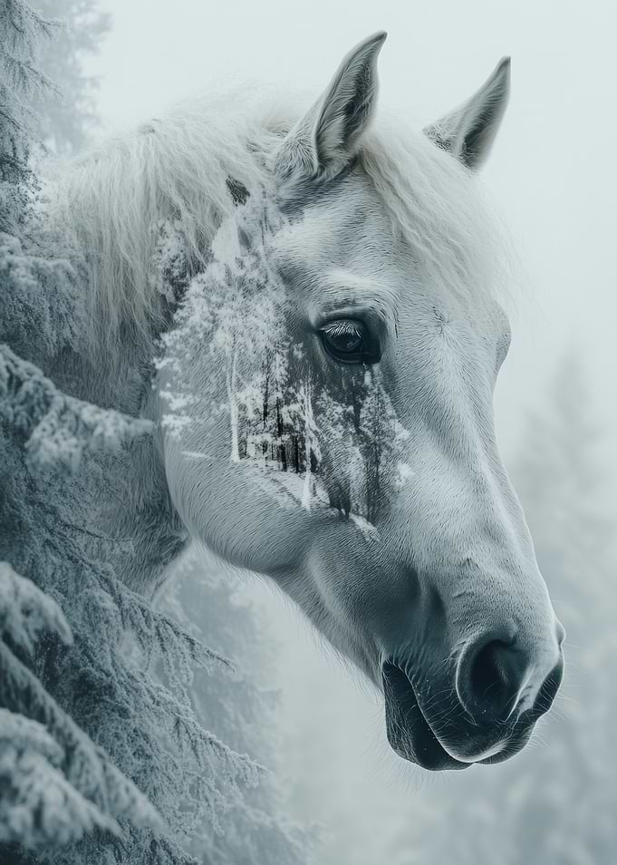 White Horse in Winter
