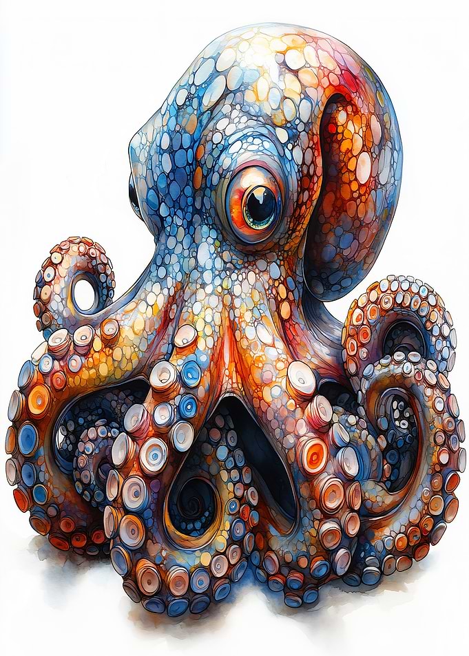 Colorful Octopus Illustration