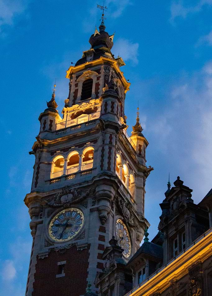 Clock Tower at Dusk