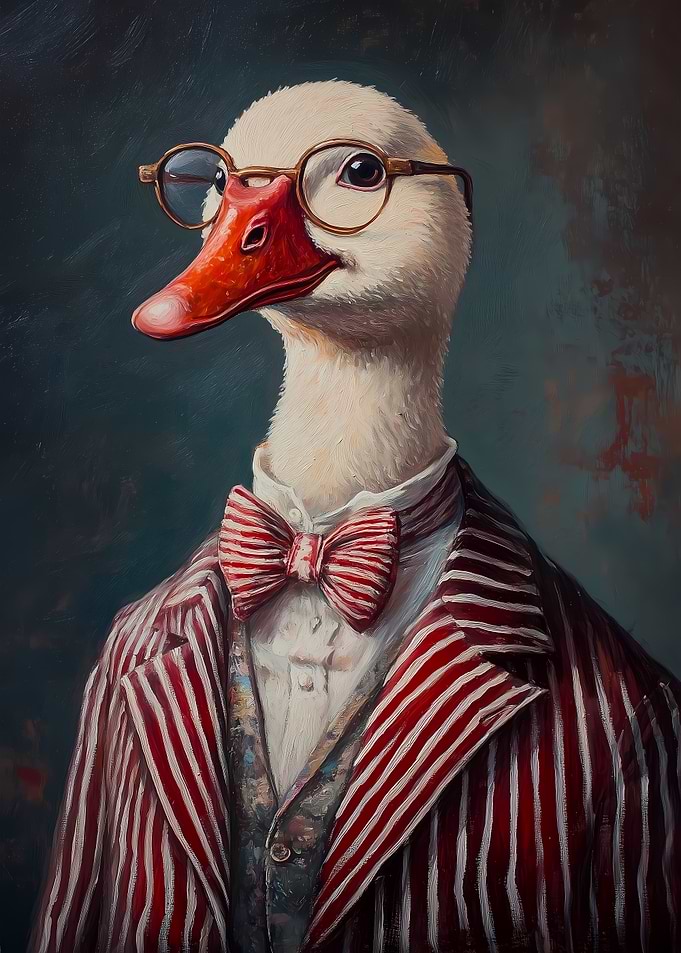 Dapper Duck Portrait