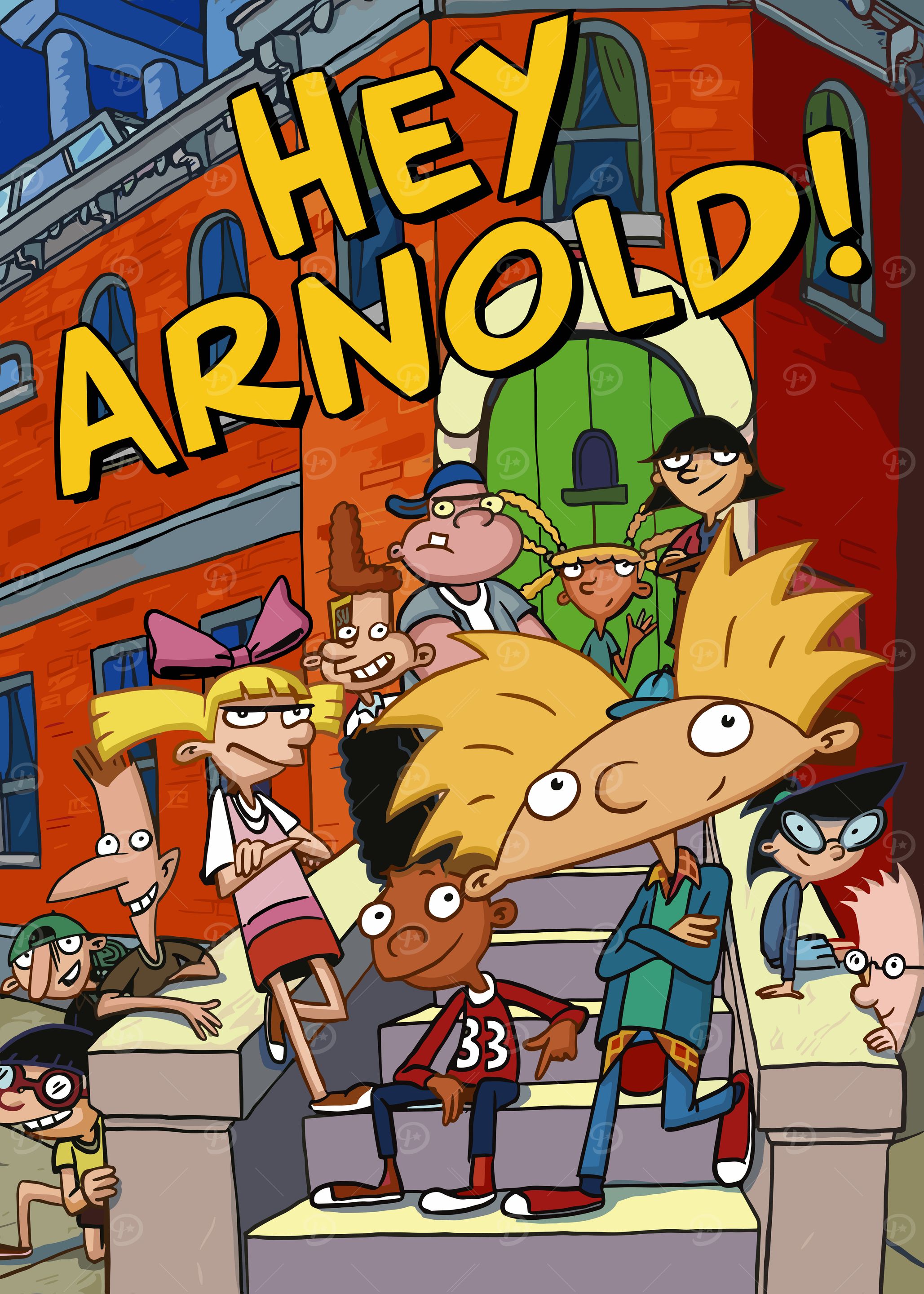 Hey Arnold! Cartoon Poster