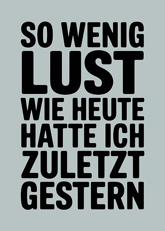 Keine Lust Poster