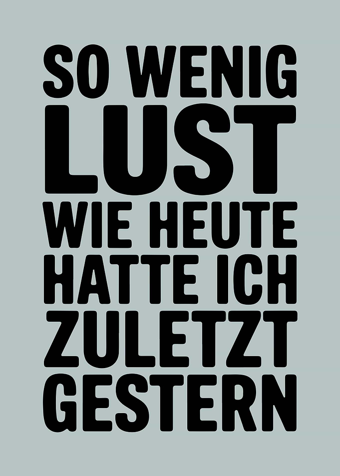 Keine Lust Poster