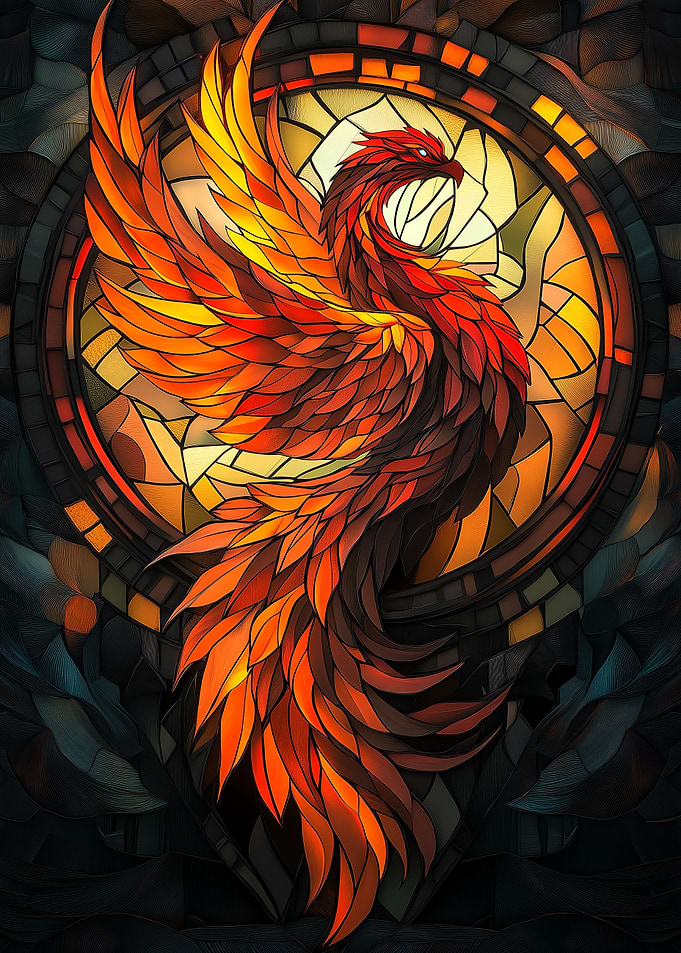 Phoenix Stained Glass