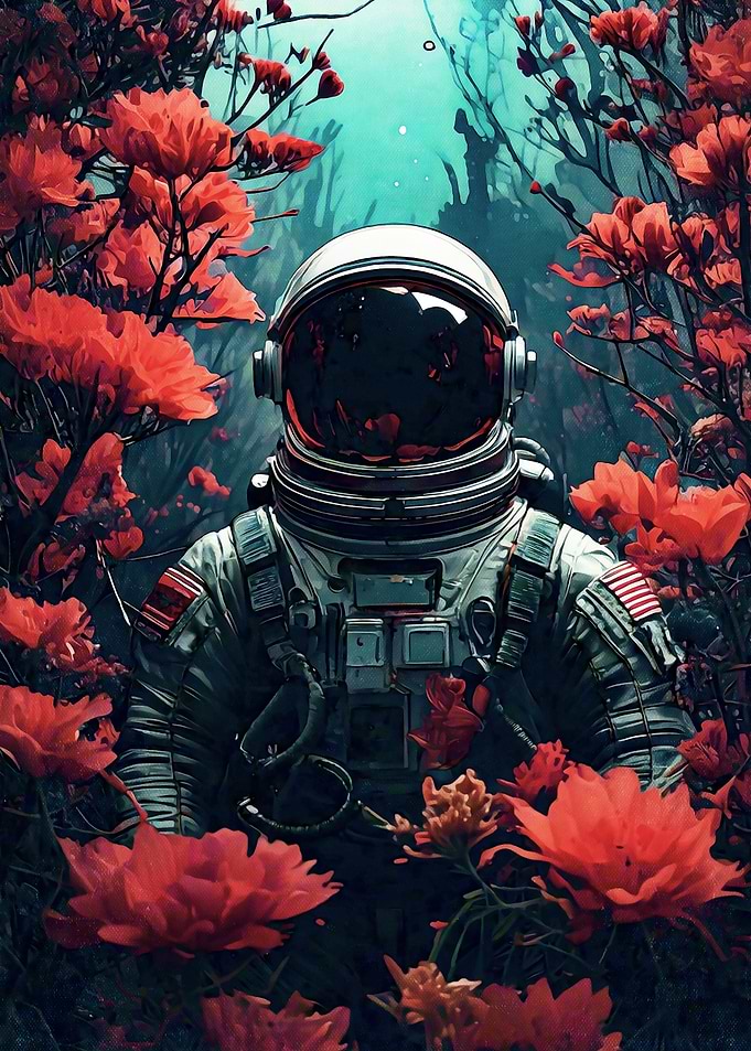 Astronaut in Bloom