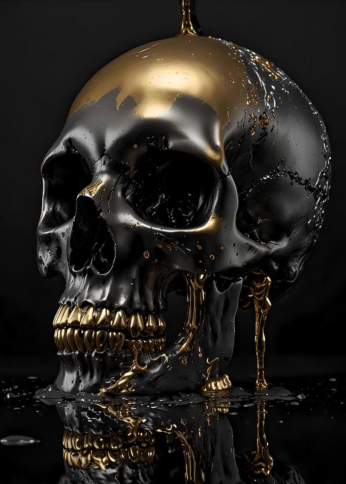 Gold Skull Drip