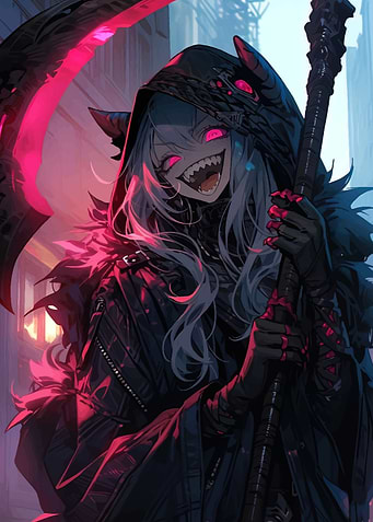 Demon Girl with Scythe