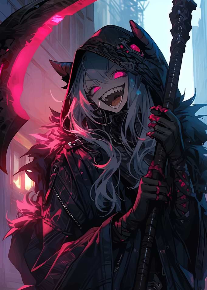 Demon Girl with Scythe