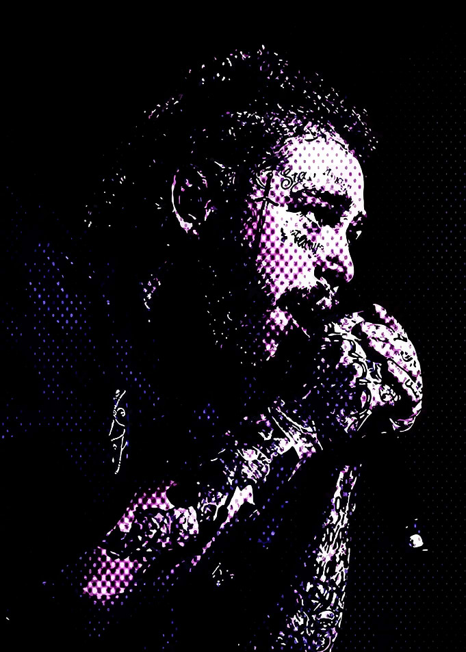 Rapper Portrait Purple