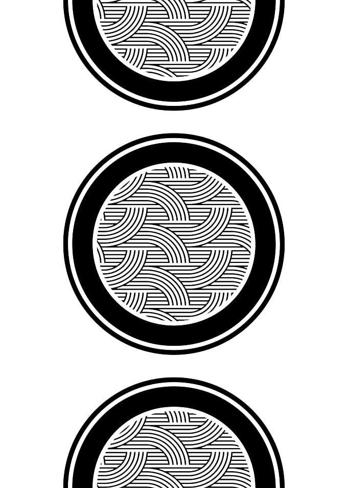 Black and White Geometric Pattern