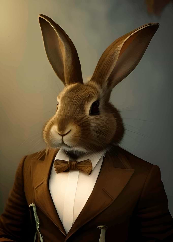 Rabbit in Suit