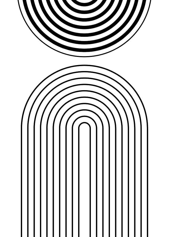 Mid Century Geometric Art