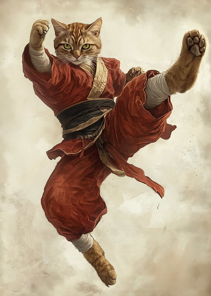 Martial Arts Kung Fu Shaolin Cat