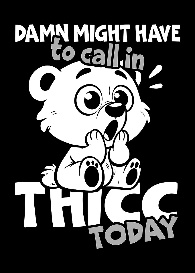 Cute Bear Call In Sick