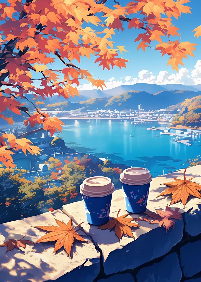 Autumn Lake View
