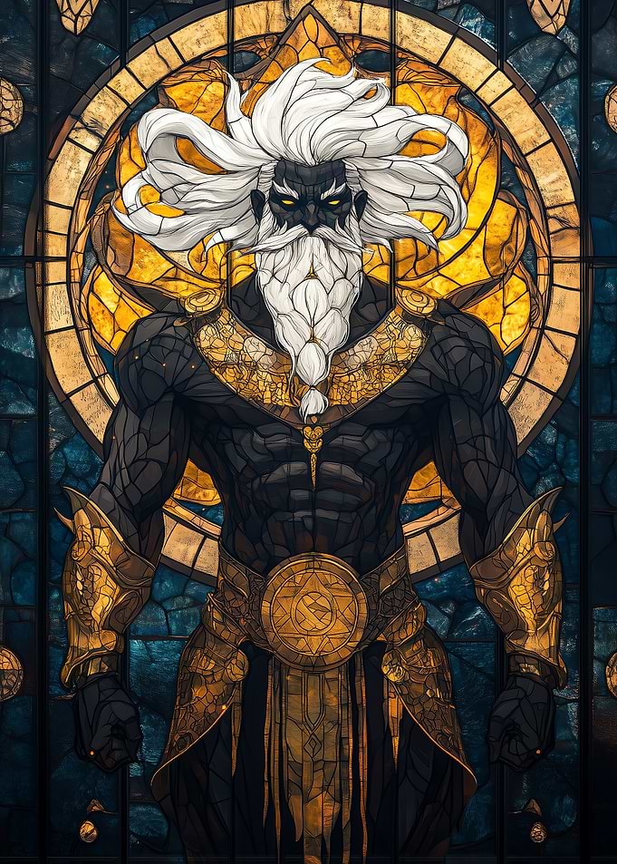Stained Glass Warrior